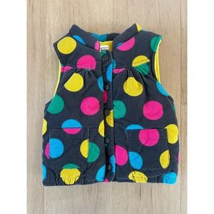 Corduroy Polka dot plush vest